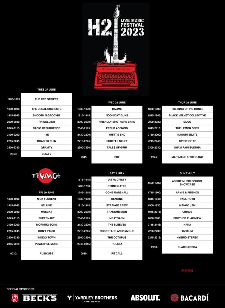 Gone Marshall plays at the H2 Fest in Hong Kong, July 1, 2023