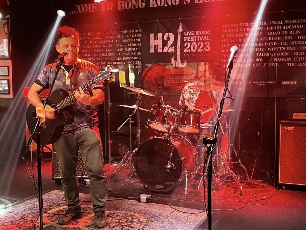 Singer-Songwriter Gone Marshall plays original songs at the 2023 H2 Festival in Hong Kong | gonemarshall.camerado.com